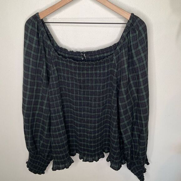 Madewell Lucie Bubble Smock Top - Picture 3 of 6